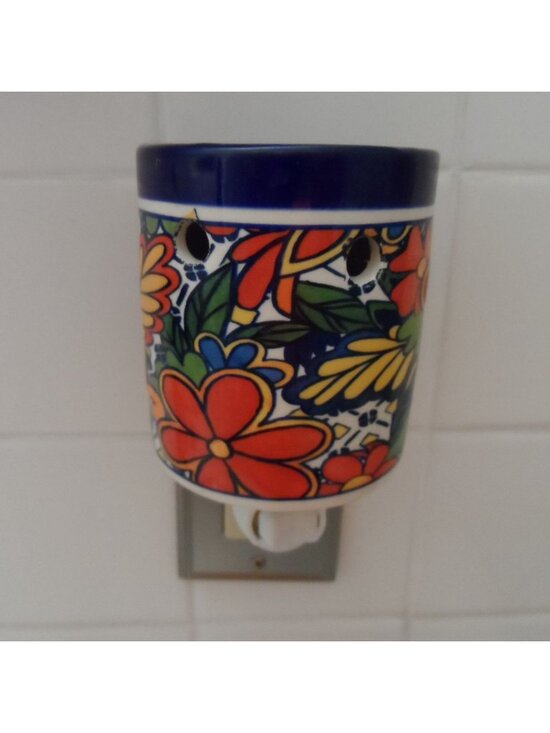 Other - Talavera Electric Wax Warmer Plug-In Floral Ceramic Aromatherapy Home Decor